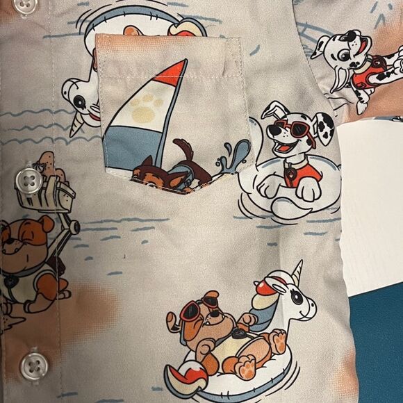 Paw Patrol Boys Hawaiian Shirt 3T - Picture 7 of 9
